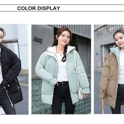 Women's Warm Winter Coat Puffer Padded Jacket Outwear with Hood