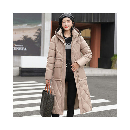 Women's Hooded Long Winter Coat Warm Puffer Jacket Thickened Down Outwear