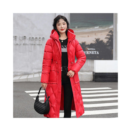 Women's Hooded Long Winter Coat Warm Puffer Jacket Thickened Down Outwear