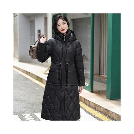 Women's Hooded Long Winter Coat Warm Puffer Jacket Thickened Down Outwear