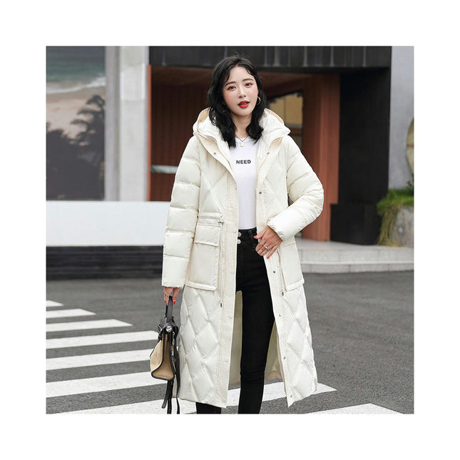 Women's Hooded Long Winter Coat Warm Puffer Jacket Thickened Down Outwear