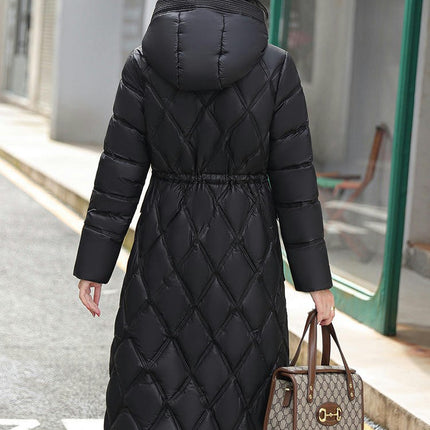 Women's Hooded Long Winter Coat Warm Puffer Jacket Thickened Down Outwear