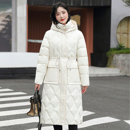 Women's Hooded Long Winter Coat Warm Puffer Jacket Thickened Down Outwear