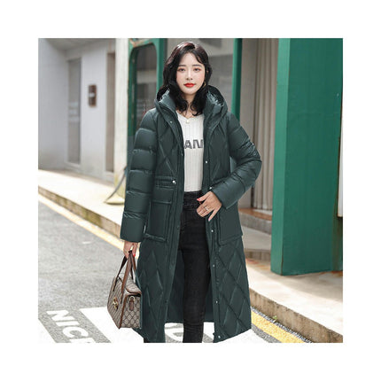 Women's Hooded Long Winter Coat Warm Puffer Jacket Thickened Down Outwear