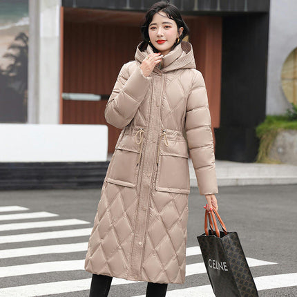 Women's Hooded Long Winter Coat Warm Puffer Jacket Thickened Down Outwear