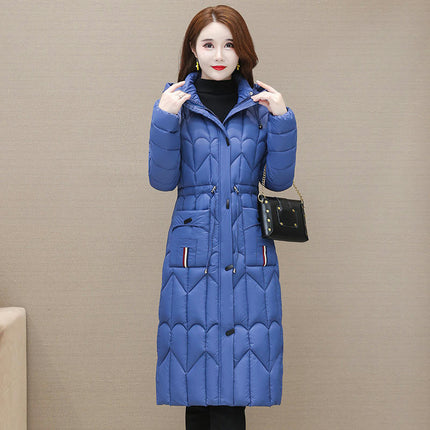 Women's Hooded Long Puffer Jacket Outwear Padded Down Winter Coat