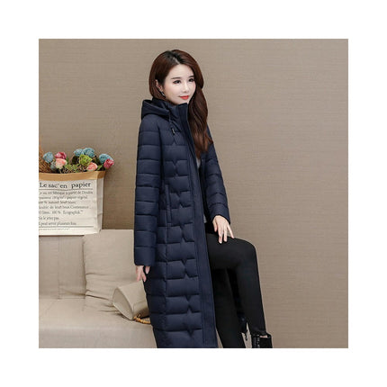 Women's Hooded Winter Thickened Jacket Outwear Warm Long Puffer Coat