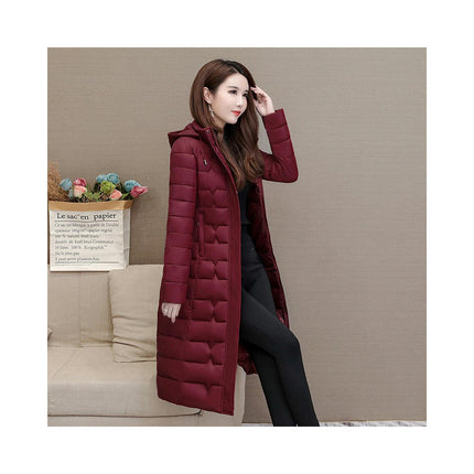 Women's Hooded Winter Thickened Jacket Outwear Warm Long Puffer Coat