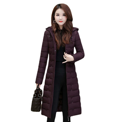 Women's Hooded Winter Thickened Jacket Outwear Warm Long Puffer Coat