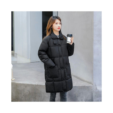 Women Long Puffer Coat Thicken Winter Warm Windproof Jacket Outwear