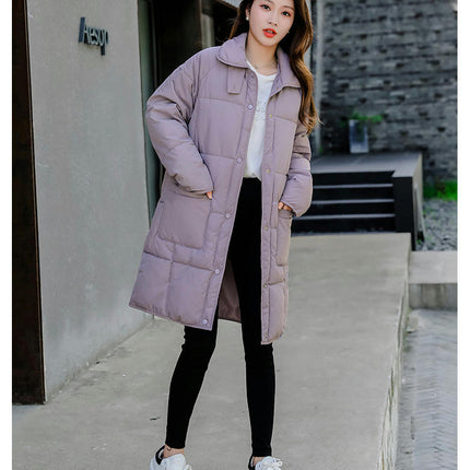 Women Long Puffer Coat Thicken Winter Warm Windproof Jacket Outwear