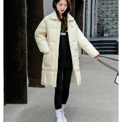 Women Long Puffer Coat Thicken Winter Warm Windproof Jacket Outwear