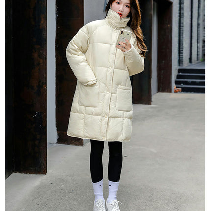 Women Long Puffer Coat Thicken Winter Warm Windproof Jacket Outwear