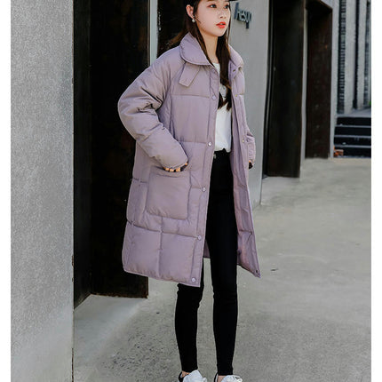 Women Long Puffer Coat Thicken Winter Warm Windproof Jacket Outwear