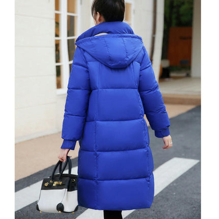 Women's Warm Puffer Coat Hooded Thickened Long Winter Jacket Outwear