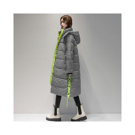 Women's Winter Coat Long Puffer Thickened Jacket Warm Outwear with Hood