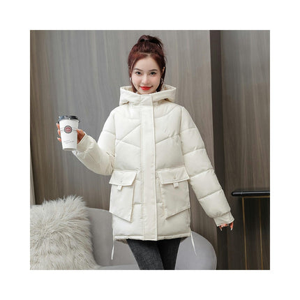 Women's Thickened Puffer Jacket Warm Winter Hoodies Down Coat