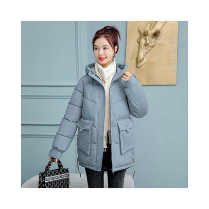 Women's Thickened Puffer Jacket Warm Winter Hoodies Down Coat