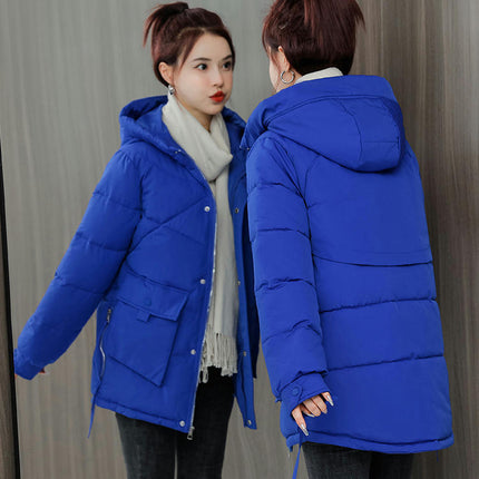 Women's Thickened Puffer Jacket Warm Winter Hoodies Down Coat