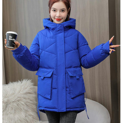 Women's Thickened Puffer Jacket Warm Winter Hoodies Down Coat