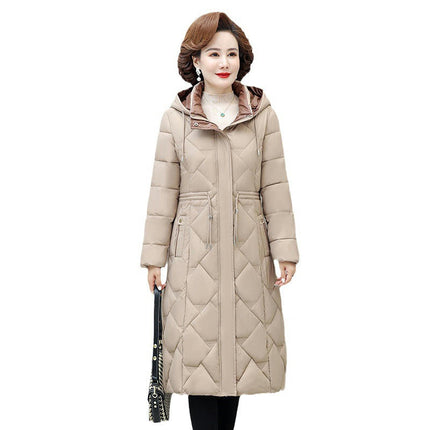 Women's Hooded Thickened Down Jacket Outwear Long Puffer Coat