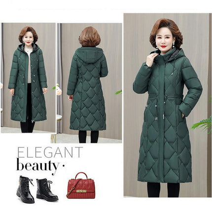 Women's Hooded Thickened Down Jacket Outwear Long Puffer Coat