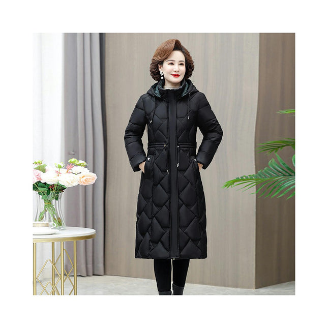 Women's Hooded Thickened Down Jacket Outwear Long Puffer Coat