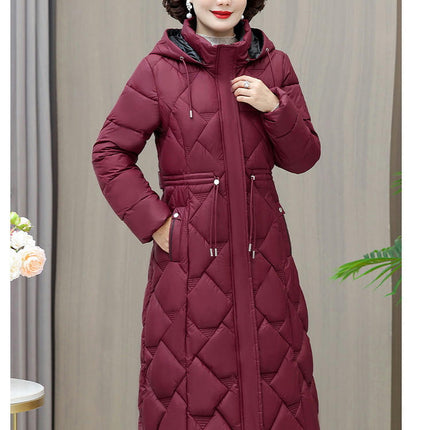 Women's Hooded Thickened Down Jacket Outwear Long Puffer Coat