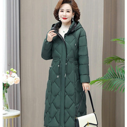 Women's Hooded Thickened Down Jacket Outwear Long Puffer Coat