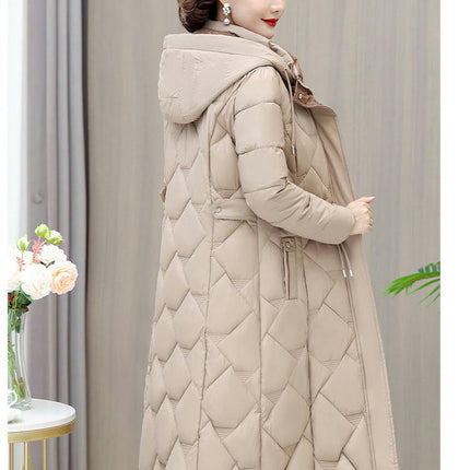 Women's Hooded Thickened Down Jacket Outwear Long Puffer Coat