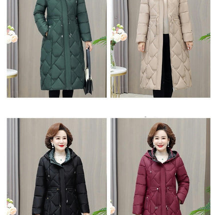 Women's Hooded Thickened Down Jacket Outwear Long Puffer Coat