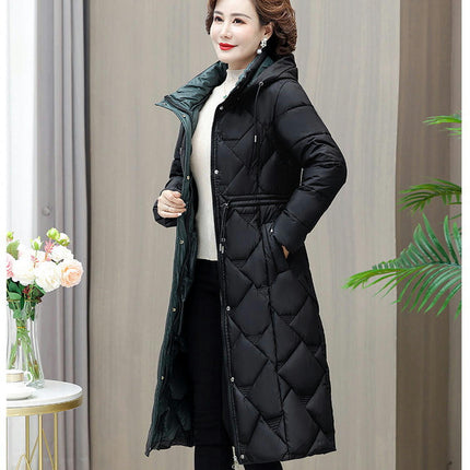 Women's Hooded Thickened Down Jacket Outwear Long Puffer Coat