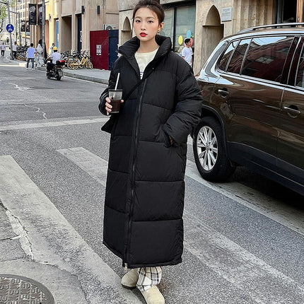 Women's Warm Winter Padded Coat Long Quilted Puffer Down Jacket Outerwear