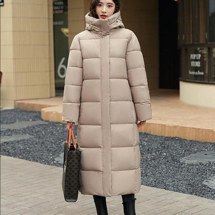 Winter Coat for Women Long Hooded Puffer Jacket Warm Padded Outerwear