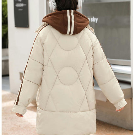 Women's Winter Thicken Puffer Coat Warm Jacket Outwear with Hood