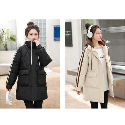 Women's Winter Thicken Puffer Coat Warm Jacket Outwear with Hood