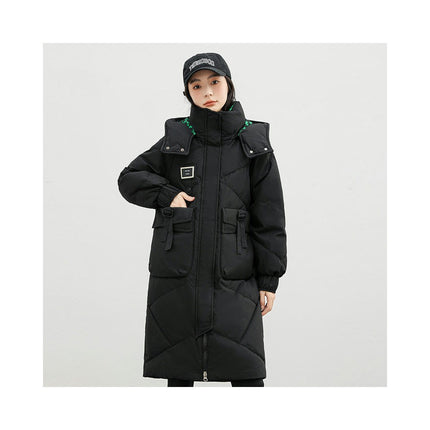 Women's Long Hooded Puffer Jacket Winter Warm Coat Padded Outwear