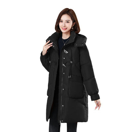 Women Winter Warm Down Coat Hooded Puffer Jacket Padded Outwear