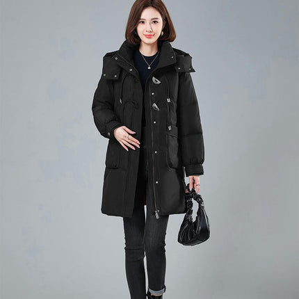 Women Winter Warm Down Coat Hooded Puffer Jacket Padded Outwear