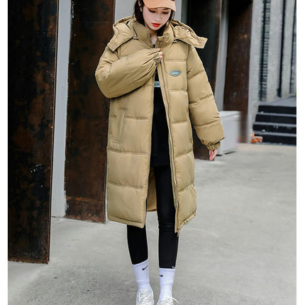 Women's Winter Coat Long Puffer Jacket Warm Outwear with Removable Hood