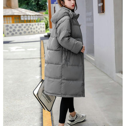 Women's Winter Coat Long Puffer Jacket Warm Outwear with Removable Hood