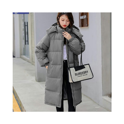 Women's Winter Coat Long Puffer Jacket Warm Outwear with Removable Hood