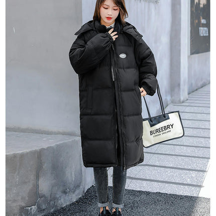 Women's Winter Coat Long Puffer Jacket Warm Outwear with Removable Hood