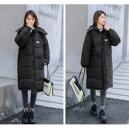 Women's Winter Coat Long Puffer Jacket Warm Outwear with Removable Hood