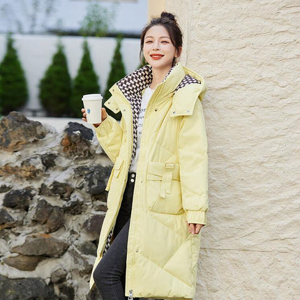 Women's Hooded Winter Down Coat Padded Warm Puffer Jacket Outwear