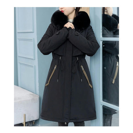 Women's Winter Lined Parka Jacket Hooded Long Winter Warm Coat