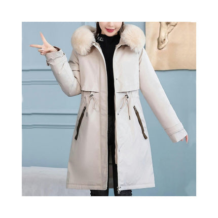 Women's Winter Lined Parka Jacket Hooded Long Winter Warm Coat