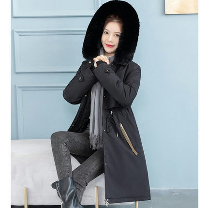 Women's Winter Lined Parka Jacket Hooded Long Winter Warm Coat