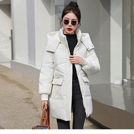 Women's Hooded Thickened Down Coat Winter Padded Puffer Jacket