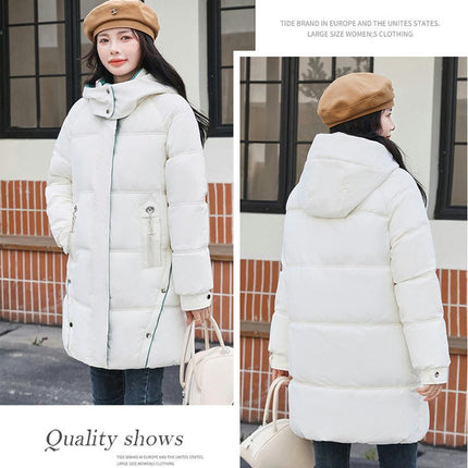 Women's Winter Coat Puffer Thickened Jacket Warm Outwear with Hood